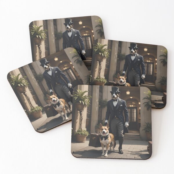 Item preview, Butler Dog Takes The Luggage designed and sold by DifferentPOV.