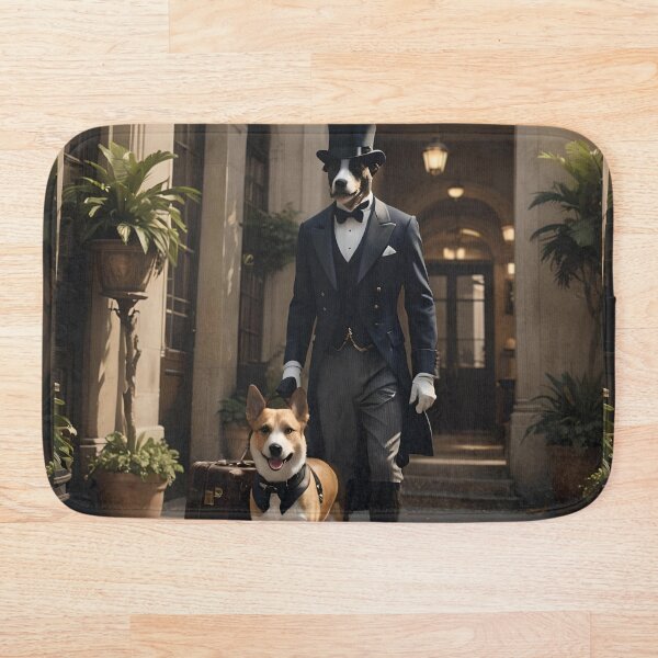 Item preview, Butler Dog Takes The Luggage designed and sold by DifferentPOV.