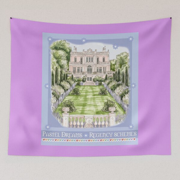 Item preview, Pastel Regency Manor And Quote designed and sold by StormyMuse.