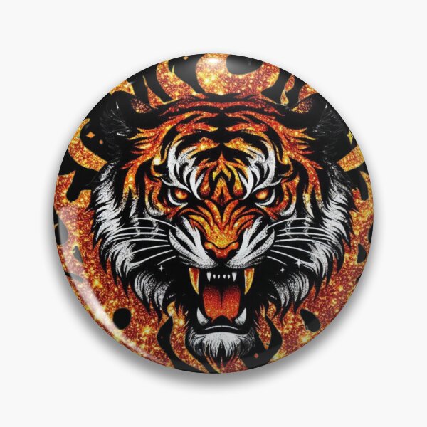 Item preview, Glittery Flames With A Tiger designed and sold by Mark Cannon.