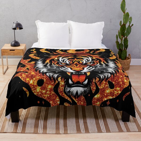 Item preview, Glittery Flames With A Tiger designed and sold by Mark Cannon.