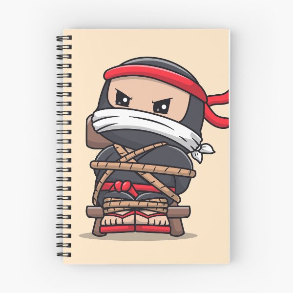 Item preview, Cute Ninja Strapped to a Chair Cartoon Vector Icon - Adorable People and Holiday Illustration designed and sold by hjian8219.