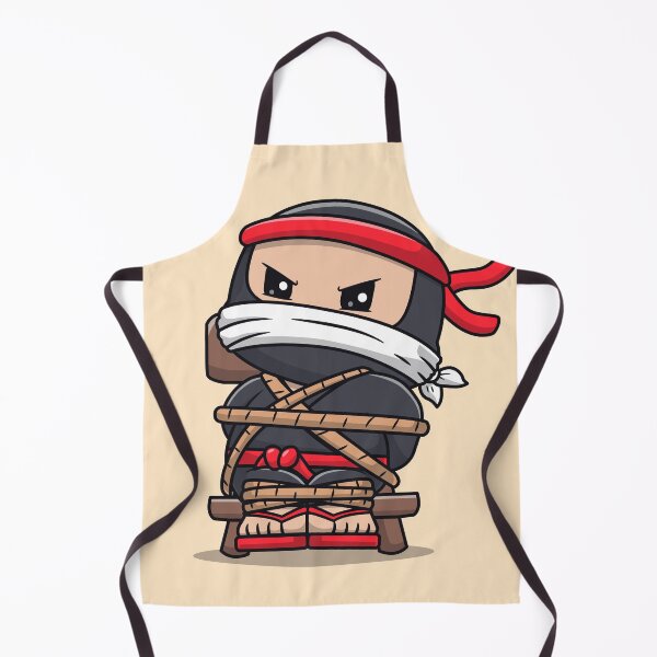 Item preview, Cute Ninja Strapped to a Chair Cartoon Vector Icon - Adorable People and Holiday Illustration designed and sold by hjian8219.