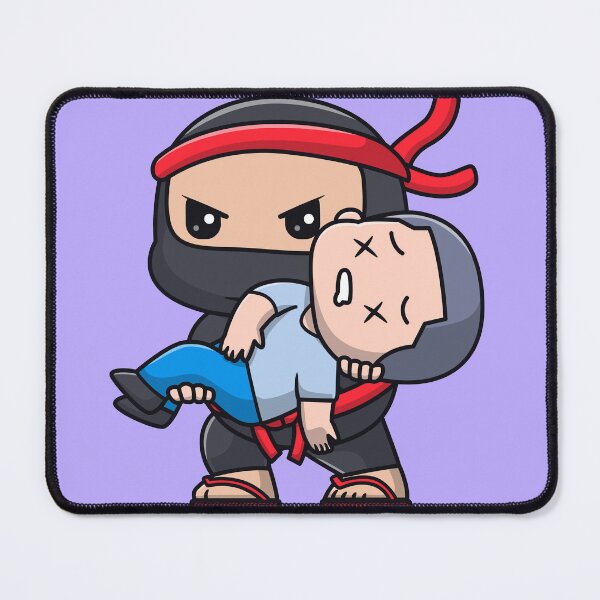Item preview, Cute Ninja Carrying Boy Cartoon Vector Icon - Adorable People and Holiday Illustration designed and sold by hjian8219.