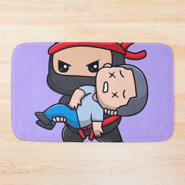 Item preview, Cute Ninja Carrying Boy Cartoon Vector Icon - Adorable People and Holiday Illustration designed and sold by hjian8219.