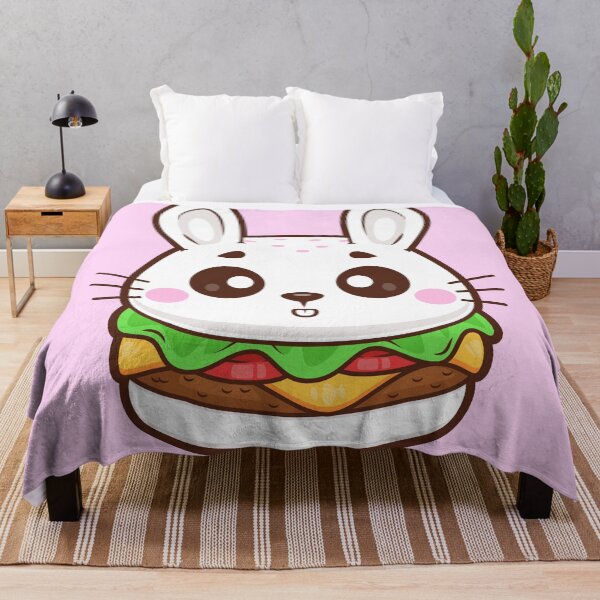 Item preview, Cute Rabbit with Burger Cartoon Vector Icon - Adorable Animal and Food Illustration designed and sold by hjian8219.