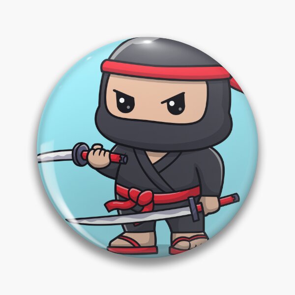 Item preview, Cute Ninja Fighter Holding Katana Sword Cartoon Vector Icon - Adorable People and Holiday Illustration designed and sold by hjian8219.