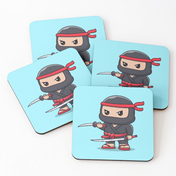 Item preview, Cute Ninja Fighter Holding Katana Sword Cartoon Vector Icon - Adorable People and Holiday Illustration designed and sold by hjian8219.