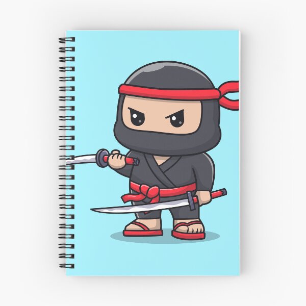 Item preview, Cute Ninja Fighter Holding Katana Sword Cartoon Vector Icon - Adorable People and Holiday Illustration designed and sold by hjian8219.