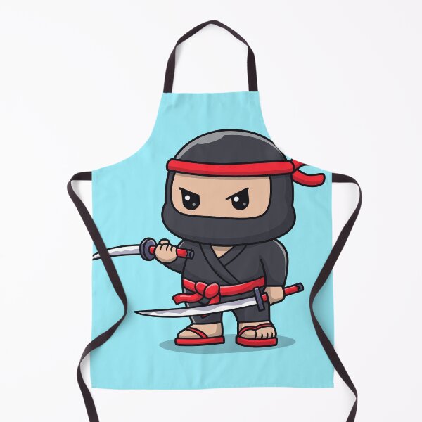 Item preview, Cute Ninja Fighter Holding Katana Sword Cartoon Vector Icon - Adorable People and Holiday Illustration designed and sold by hjian8219.