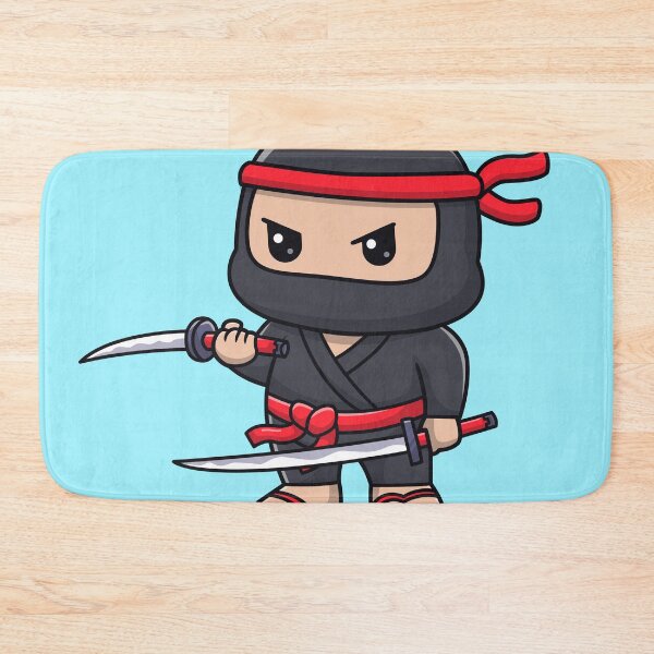 Item preview, Cute Ninja Fighter Holding Katana Sword Cartoon Vector Icon - Adorable People and Holiday Illustration designed and sold by hjian8219.