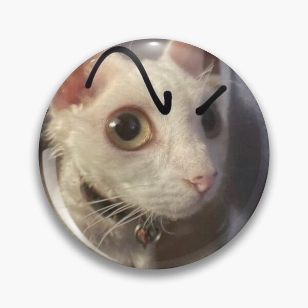 Item preview, cat meme raising an eyebrow  designed and sold by AMay-.