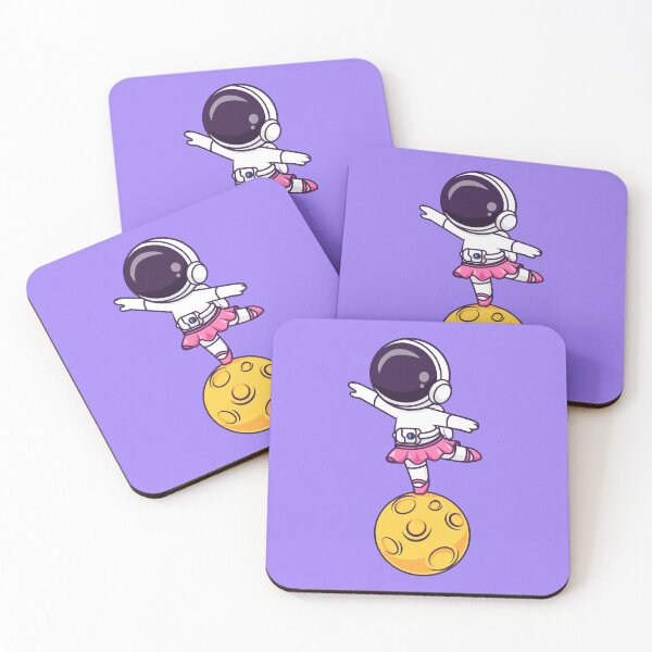 Item preview, Cute Astronaut Dancing Ballet on the Moon Cartoon Vector Icon - Adorable Science and Holiday Illustration designed and sold by hjian8219.