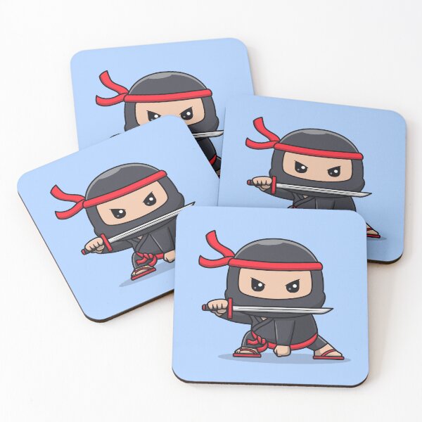 Item preview, Cute Ninja Fighter Holding Katana Sword Cartoon Vector Icon - Adorable People and Holiday Illustration designed and sold by hjian8219.