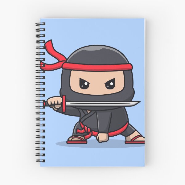 Item preview, Cute Ninja Fighter Holding Katana Sword Cartoon Vector Icon - Adorable People and Holiday Illustration designed and sold by hjian8219.