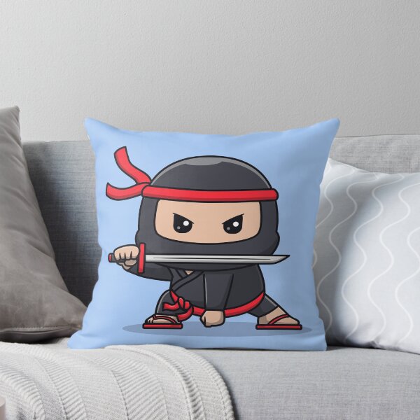 Item preview, Cute Ninja Fighter Holding Katana Sword Cartoon Vector Icon - Adorable People and Holiday Illustration designed and sold by hjian8219.