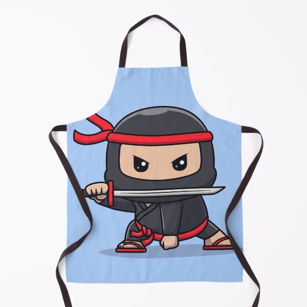 Item preview, Cute Ninja Fighter Holding Katana Sword Cartoon Vector Icon - Adorable People and Holiday Illustration designed and sold by hjian8219.