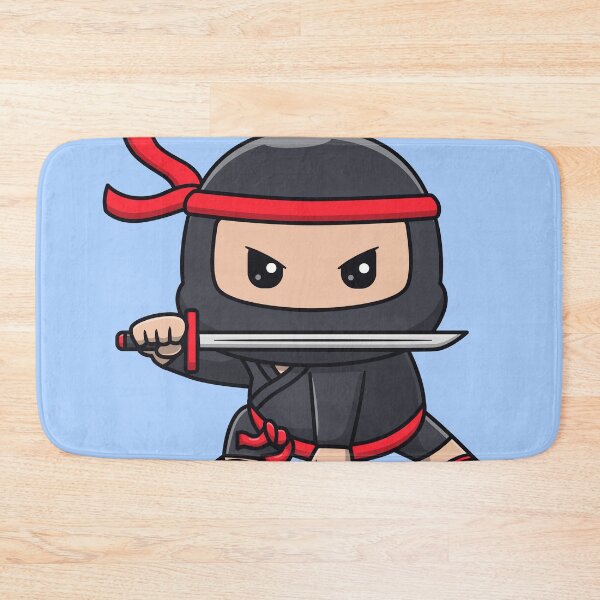 Item preview, Cute Ninja Fighter Holding Katana Sword Cartoon Vector Icon - Adorable People and Holiday Illustration designed and sold by hjian8219.
