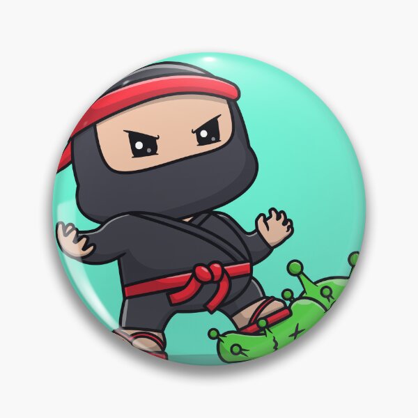 Item preview, Cute Ninja Fighting Virus Cartoon Vector Icon - Adorable People and Holiday Illustration designed and sold by hjian8219.