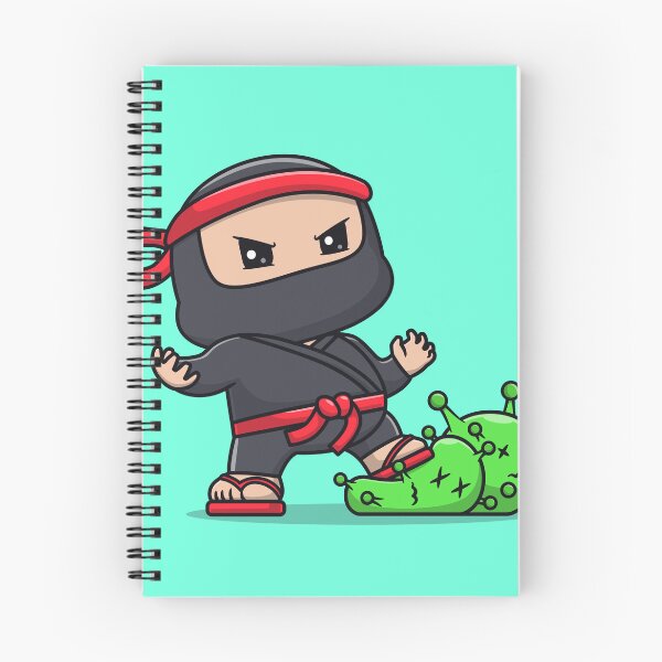 Item preview, Cute Ninja Fighting Virus Cartoon Vector Icon - Adorable People and Holiday Illustration designed and sold by hjian8219.