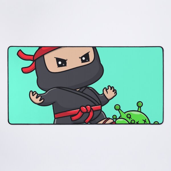Item preview, Cute Ninja Fighting Virus Cartoon Vector Icon - Adorable People and Holiday Illustration designed and sold by hjian8219.