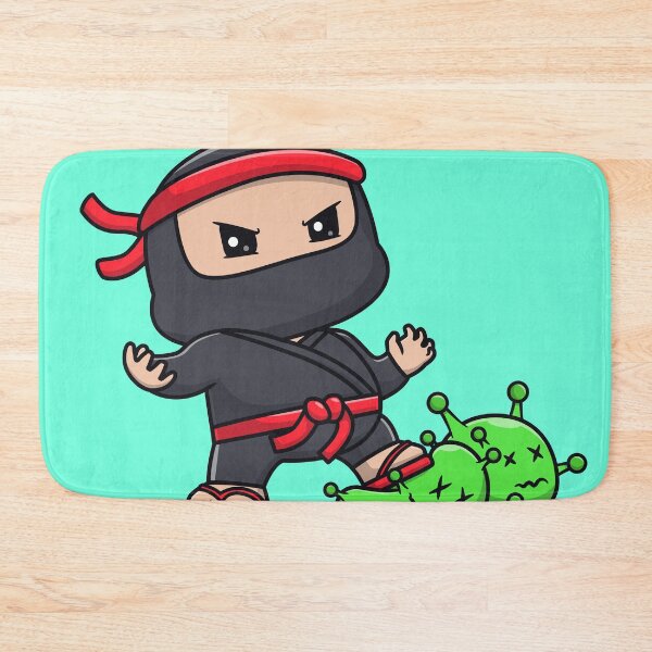 Item preview, Cute Ninja Fighting Virus Cartoon Vector Icon - Adorable People and Holiday Illustration designed and sold by hjian8219.