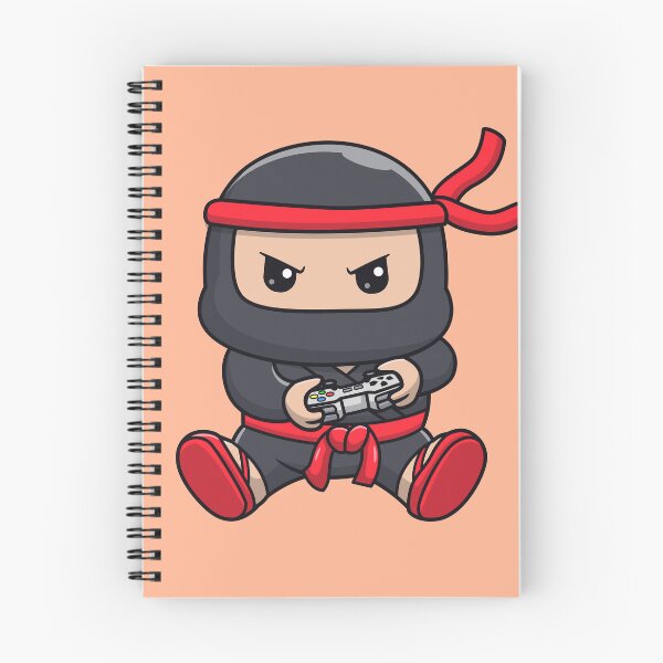 Item preview, Cute Ninja Gaming Cartoon Vector Icon - Adorable People and Technology Illustration designed and sold by hjian8219.
