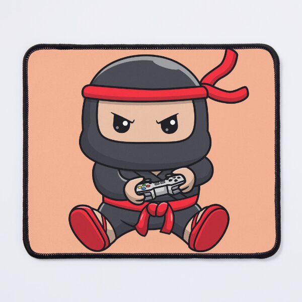 Item preview, Cute Ninja Gaming Cartoon Vector Icon - Adorable People and Technology Illustration designed and sold by hjian8219.