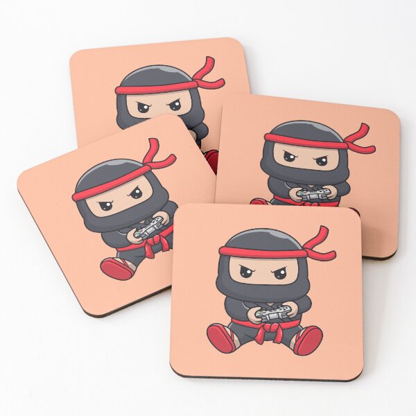 Item preview, Cute Ninja Gaming Cartoon Vector Icon - Adorable People and Technology Illustration designed and sold by hjian8219.