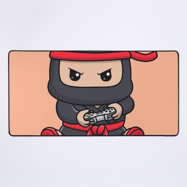 Item preview, Cute Ninja Gaming Cartoon Vector Icon - Adorable People and Technology Illustration designed and sold by hjian8219.