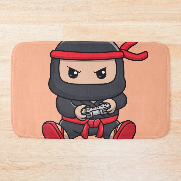 Item preview, Cute Ninja Gaming Cartoon Vector Icon - Adorable People and Technology Illustration designed and sold by hjian8219.