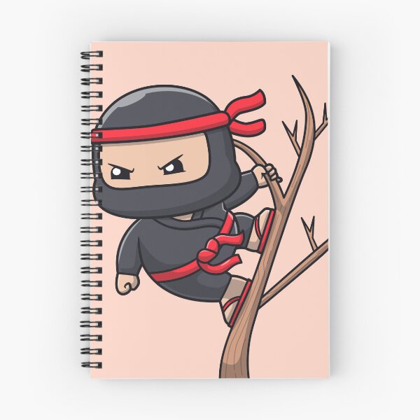 Item preview, Cute Ninja Fighter Hanging from Tree Cartoon Vector Icon - Adorable People and Holiday Illustration designed and sold by hjian8219.