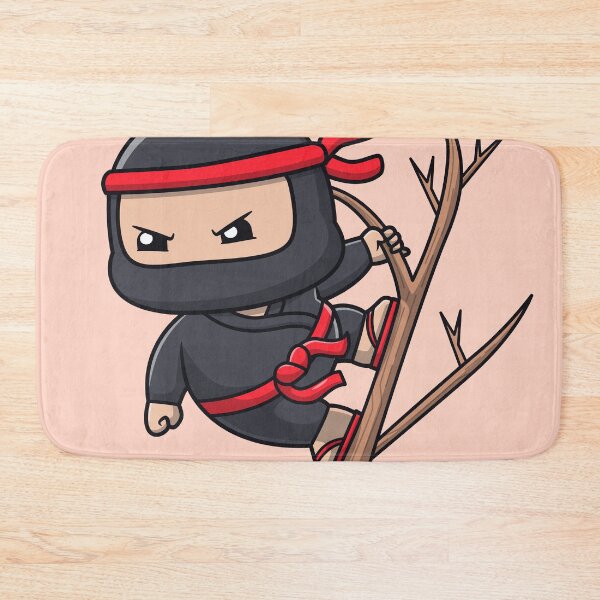 Item preview, Cute Ninja Fighter Hanging from Tree Cartoon Vector Icon - Adorable People and Holiday Illustration designed and sold by hjian8219.
