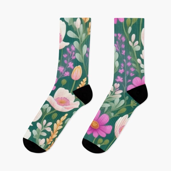Item preview, Cosmos, Tulips, and Poppies Floral Delight designed and sold by LyssasMindArt.