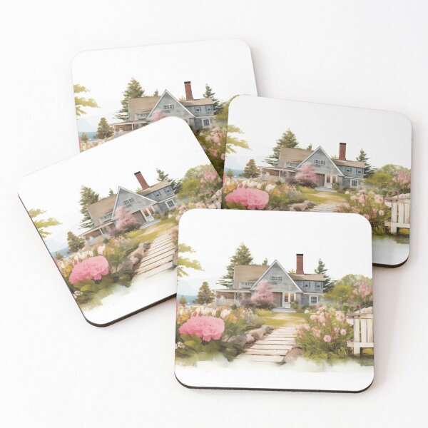 Item preview, Country Cottage with plenty of flowers designed and sold by Roxane Bay.