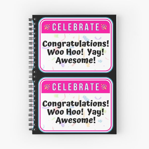 Item preview, CELEBRATE:  Congratulations!  Woo Hoo! Yay!  Awesome! - funny celebration signs designed and sold by DesignsFromTW-S.