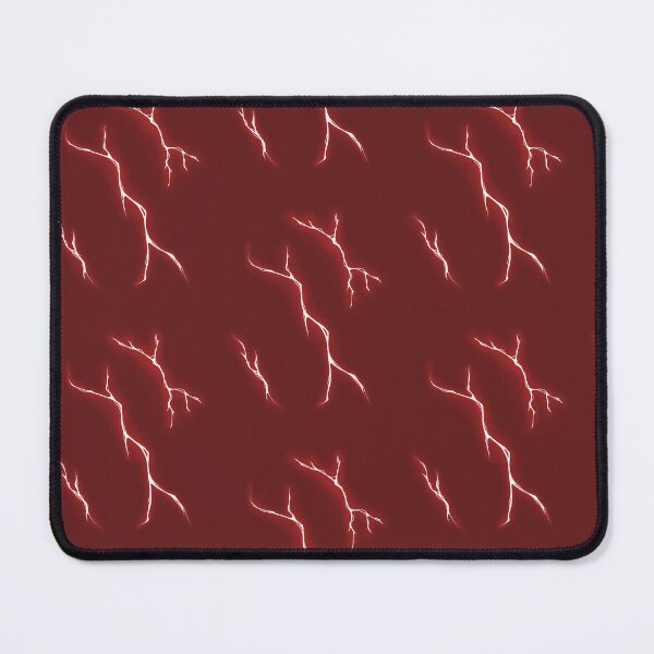 Item preview, red lightnings on a burgundy background designed and sold by Gullfaxi.