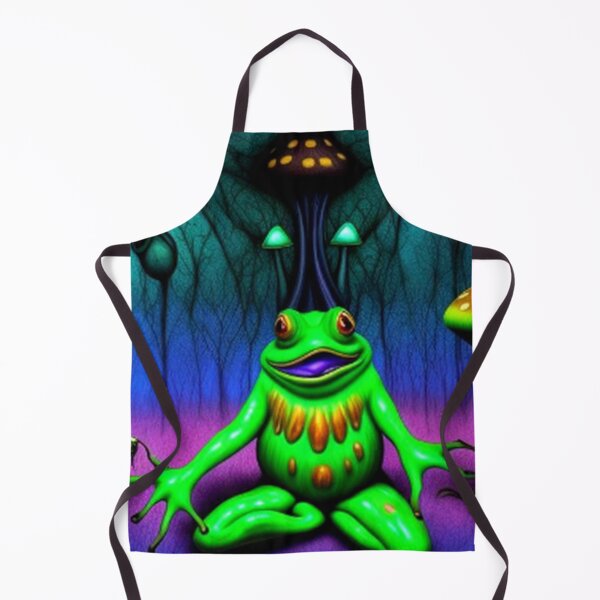 Item preview, Abstract Psychedelic Mushroom & Frogs  designed and sold by TheDarkWardrobe.