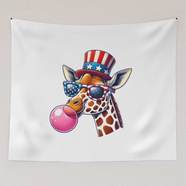 Item preview, Patriotic Giraffe: Cool and Quirky designed and sold by ArtistryTouch.
