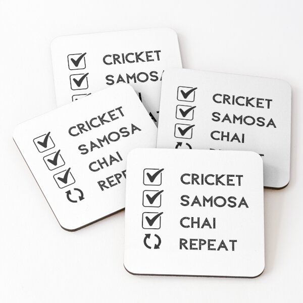 Item preview, Indian Cricket Samosa Chai Design designed and sold by Amritanagle.