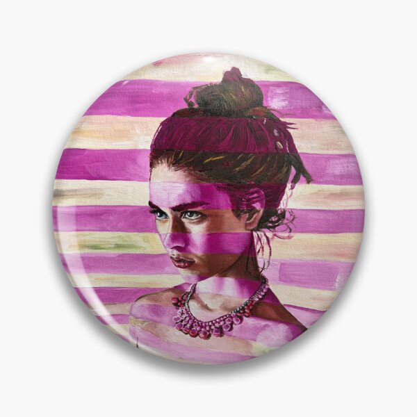 Item preview, Pink striped bather designed and sold by Douglasearlsart.