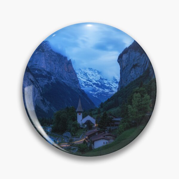Item preview, Lauterbrunnen and Staubbach waterfall at Night designed and sold by aaronchoi.
