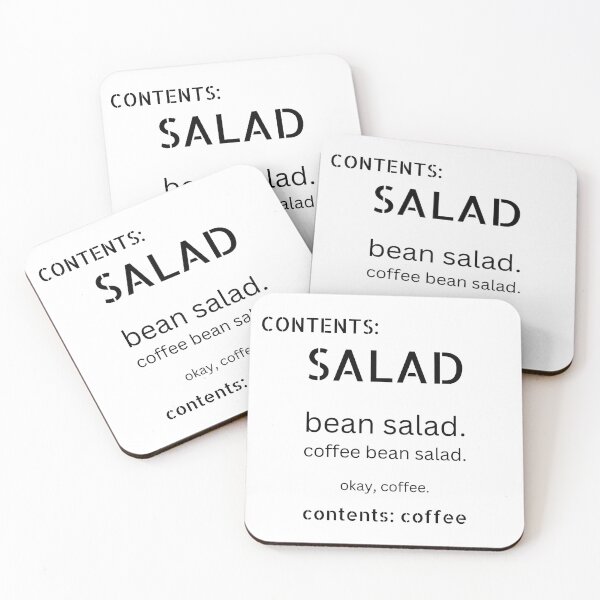 Item preview, Contents: Coffee Salad design for light colors designed and sold by caFUNated.