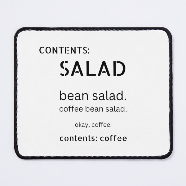 Item preview, Contents: Coffee Salad design for light colors designed and sold by caFUNated.