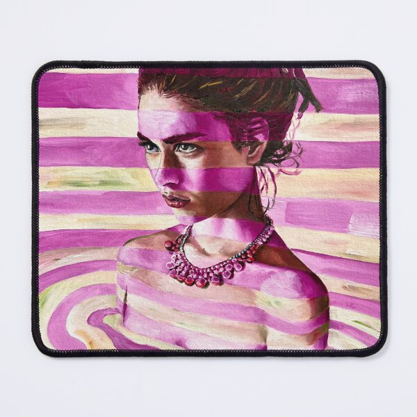 Item preview, Pink striped bather designed and sold by Douglasearlsart.