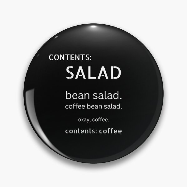 Item preview, Contents: Coffee Salad design for dark colors designed and sold by caFUNated.