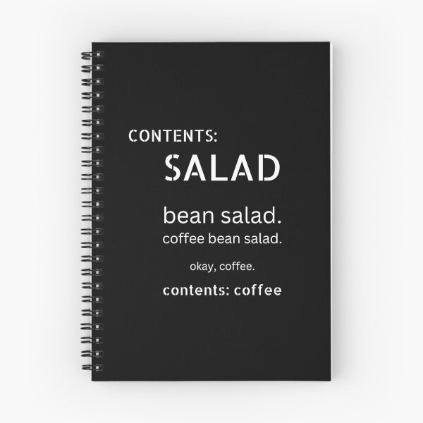 Item preview, Contents: Coffee Salad design for dark colors designed and sold by caFUNated.