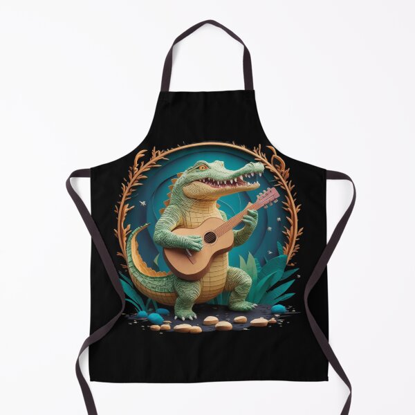 Item preview, Funny 3d crocodile musician  designed and sold by cu-animals-te.