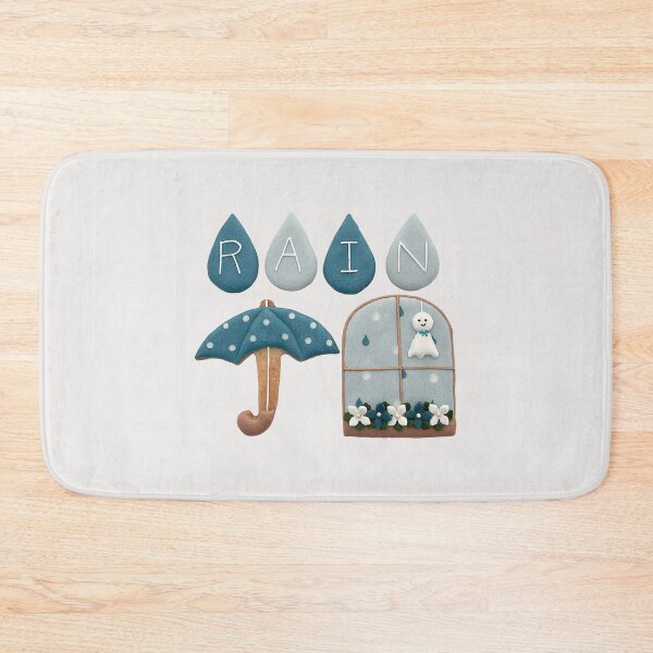 Item preview, Rain Royal icing cookies with a pretty Teru teru bozu. designed and sold by aiko-p.