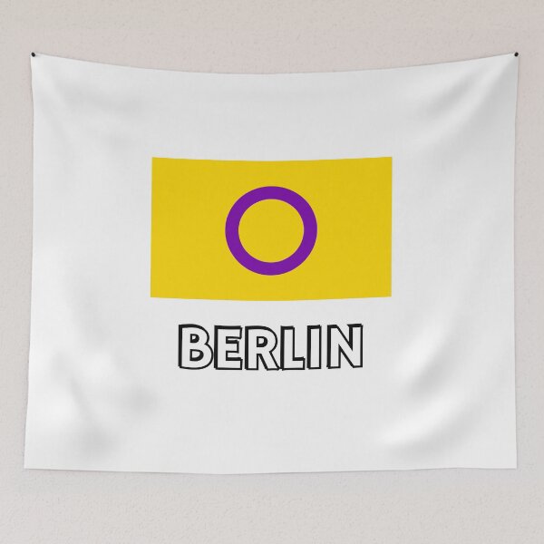 Item preview, Intersex Pride Flag Berlin designed and sold by Inspirationmotivation.
